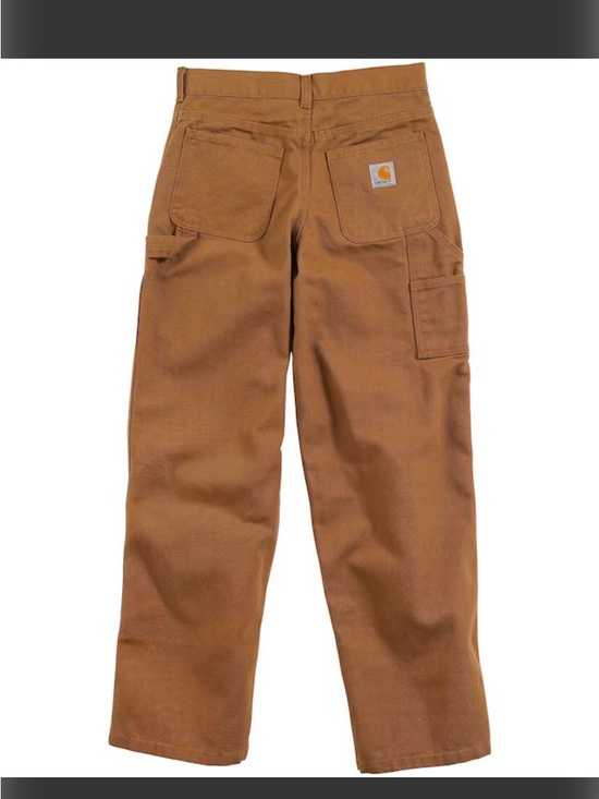 Carhartt Other - Kids Carhartt canvas carpenter work pants size 10 Brown color